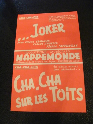 Partitura joker cha - partitura,