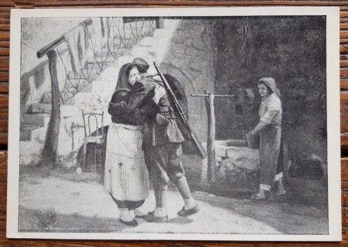 Soviet art postcard - art,