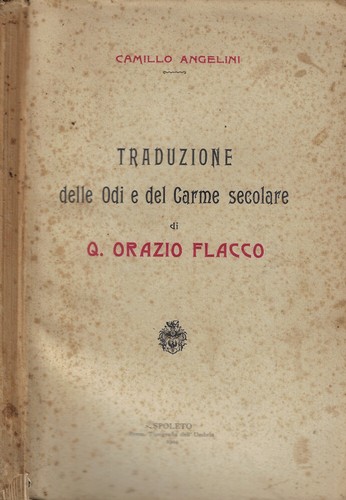 Traduzione delle odi - odi, e